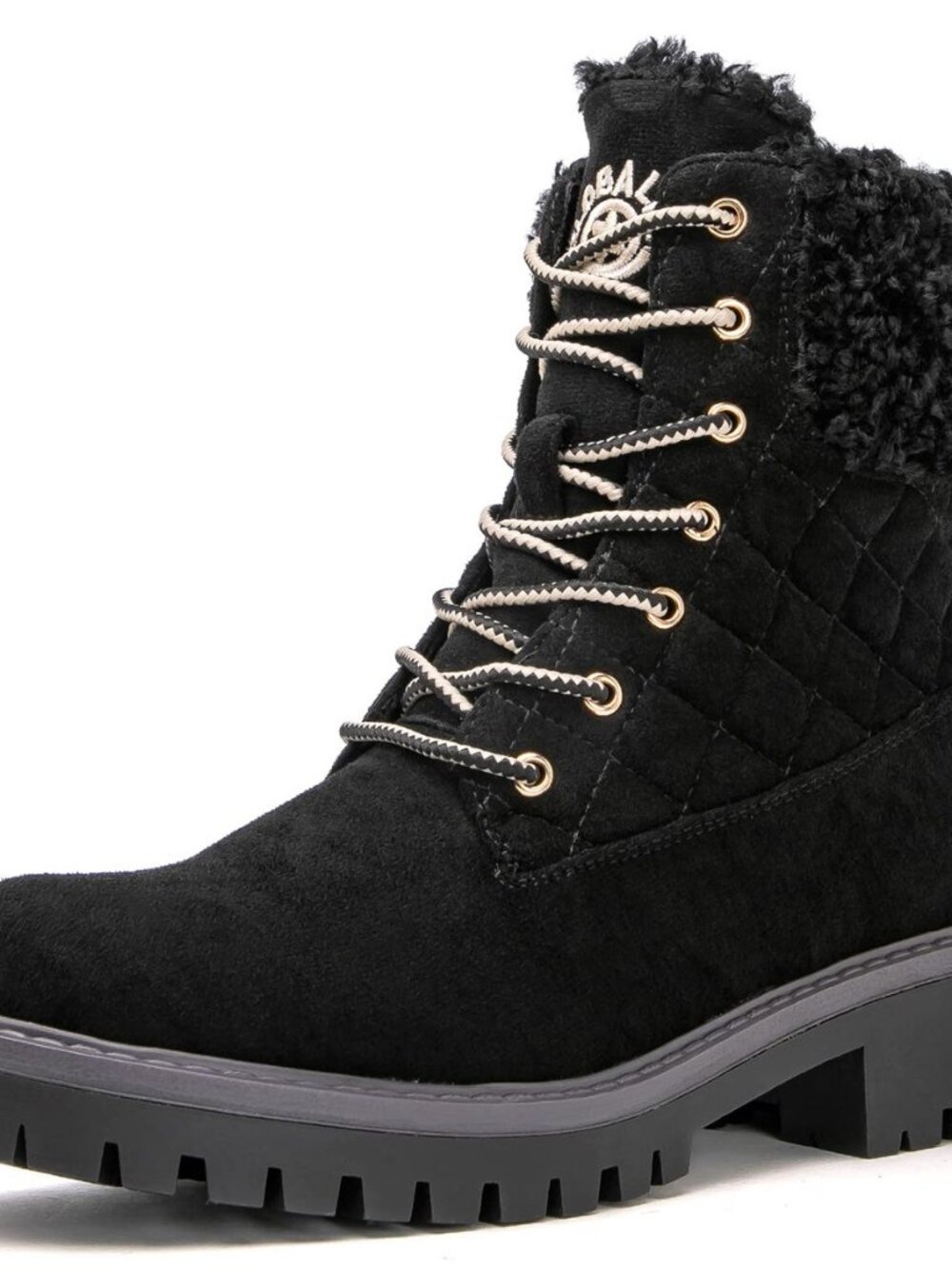 Women’s Fall Winter Quilted Ankle Boots – Warm Fleece Lined Winter Booties